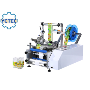 Etiquetadora semiautomática de botellas redondas YCT-20